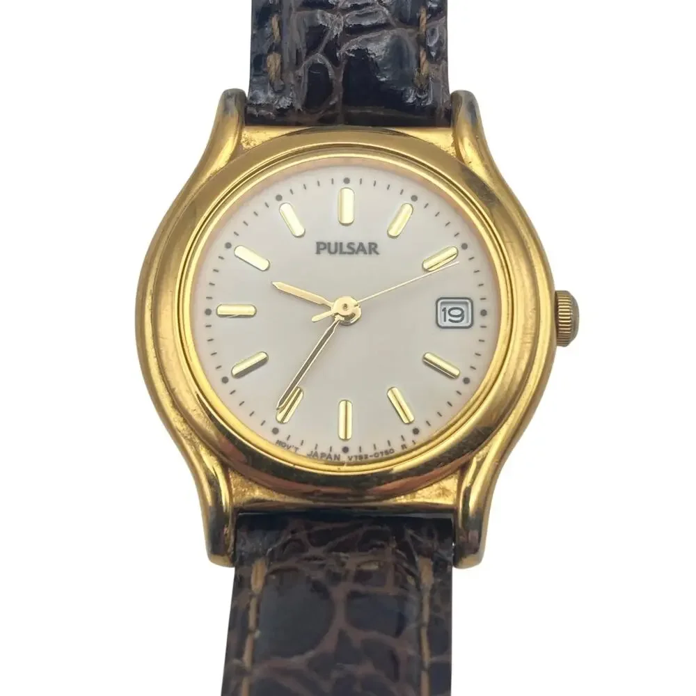 VTG Pulsar Women's Watch 26mm - Fresh Battery - Adjustable Leather - Luminescent